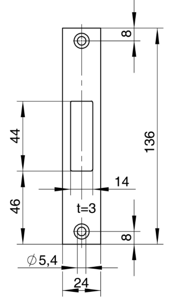 Flachschließblech Nr. 9607